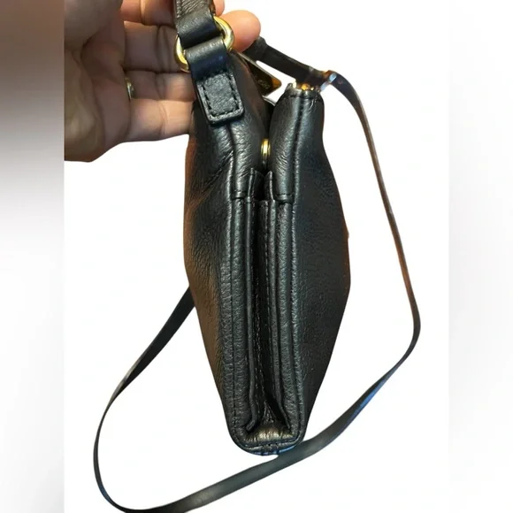 Michael Kors Fulton Crossbody Bag Black Pebbled Leather - Picture 5 of 15